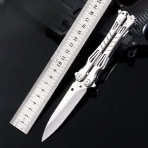 New Professional coltello butterflyPractice coltello pieghevolecoltello pieghevoleThrowing coltelloTraining ToolUnlamad
