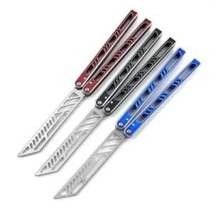 Aluminum manico Butterfly training coltello