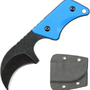 Coltello da collo G10 manico with kydex sheath EDC tool-blu