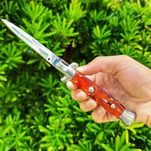 Italian stiletto coltello tascabile