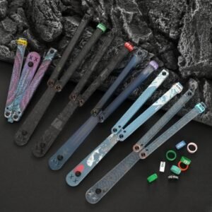 Coltello butterfly Flip Hand coltello Fancy Plastic coltello Training coltello pieghevole Squid Safe No Open Edge