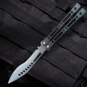 9 Curved lama coltello trainer balisong