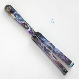 Coltello butterfly Jenny Fancy Plastic coltello Training coltello pieghevole Squid
