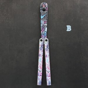 Coltello butterfly Flip Hand coltello Training coltello pieghevole Squid Safe No Open Edge
