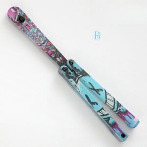 Coltello butterfly Jenny Fancy Plastic coltello Training coltello pieghevole Squid