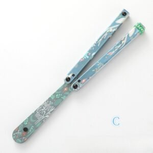 Coltello butterfly Flip Hand coltello Fancy Plastic coltello Training coltello pieghevole Squid Safe No Open Edge