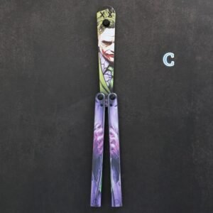 Coltello butterfly Flip Hand coltello Training coltello pieghevole Squid Safe No Open Edge