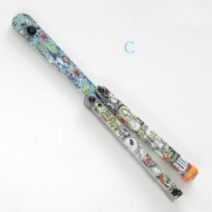 Coltello butterfly Jenny Fancy Plastic coltello Training coltello pieghevole Squid