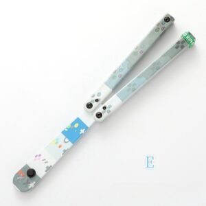 Coltello butterfly Flip Hand coltello Fancy Plastic coltello Training coltello pieghevole Squid Safe No Open Edge