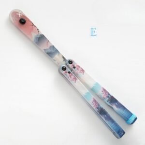 Coltello butterfly Jenny Fancy Plastic coltello Training coltello pieghevole Squid