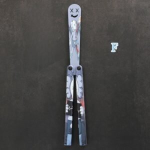 Coltello butterfly Flip Hand coltello Training coltello pieghevole Squid Safe No Open Edge