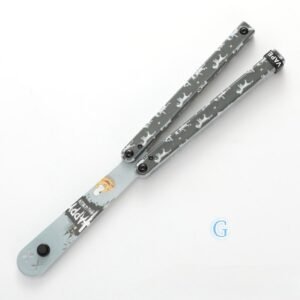 Coltello butterfly Flip Hand coltello Fancy Plastic coltello Training coltello pieghevole Squid Safe No Open Edge