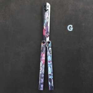 Coltello butterfly Flip Hand coltello Training coltello pieghevole Squid Safe No Open Edge