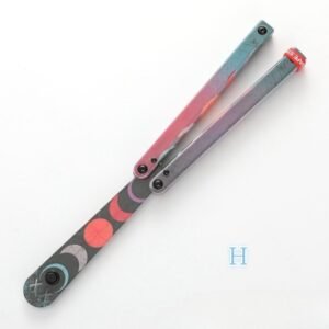 Coltello butterfly Flip Hand coltello Fancy Plastic coltello Training coltello pieghevole Squid Safe No Open Edge