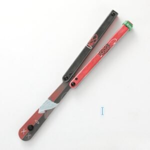 Coltello butterfly Flip Hand coltello Fancy Plastic coltello Training coltello pieghevole Squid Safe No Open Edge