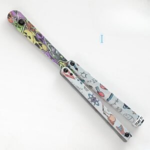 Coltello butterfly Jenny Fancy Plastic coltello Training coltello pieghevole Squid