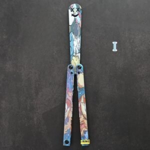 Coltello butterfly Flip Hand coltello Training coltello pieghevole Squid Safe No Open Edge