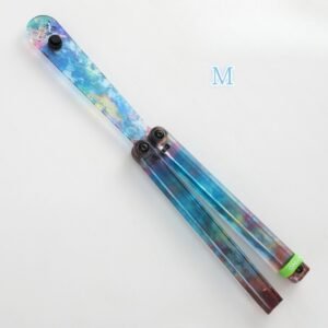 Coltello butterfly Flip Hand coltello Fancy Plastic coltello Training coltello pieghevole Squid Safe No Open Edge