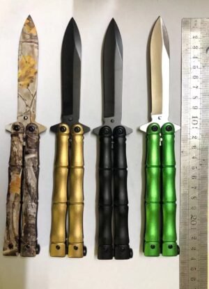 Bamboo manico coltello butterfly