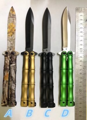 Bamboo manico coltello butterfly