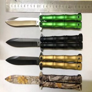 Bamboo manico coltello butterfly
