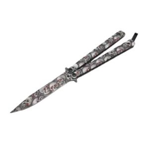Rosso Eye Skull coltello butterfly