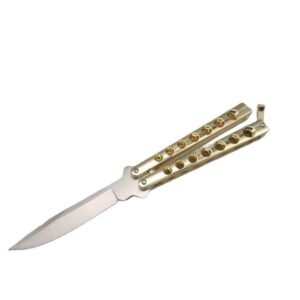 Alta qualita Helix Butterfly coltello balisong oro