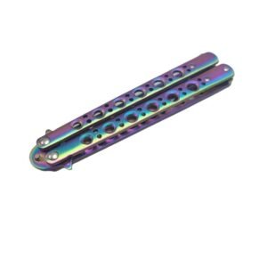 BM 42 coltello balisong coltello butterfly Spring Latch Rainbow