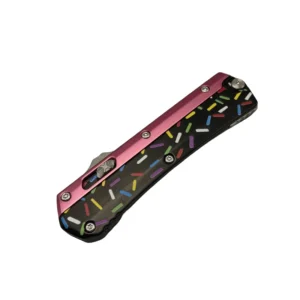 Sweet Warrior Snake coltello OTF – rosa & nero