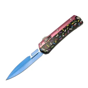 Sweet Warrior Snake coltello OTF – rosa & nero