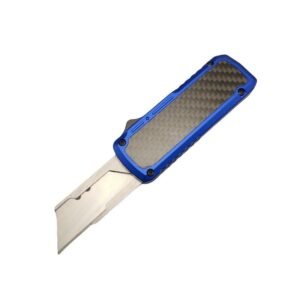 Fibra di carbonio manico taglierino --blu