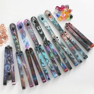 Coltello butterfly Jenny Fancy Plastic coltello Training coltello pieghevole Squid