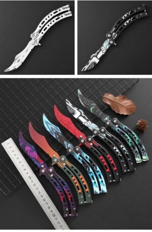 CSGO Butterfly Slaughter coltello trainer balisong Upgraded