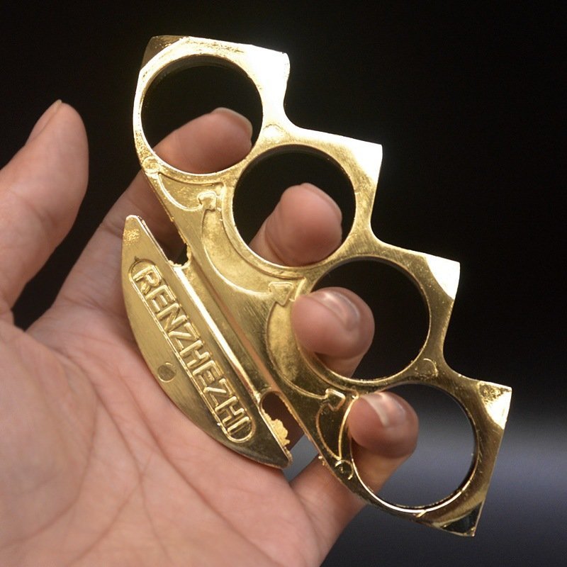 15928951324_2086927425.jpg Anello con fibbia a forma di pugno di tigre a quattro dita di Tirapugni Ninja
