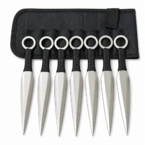 Coltello kunai decorativo da allenamento YF013 – 1 pezzo, Bianco