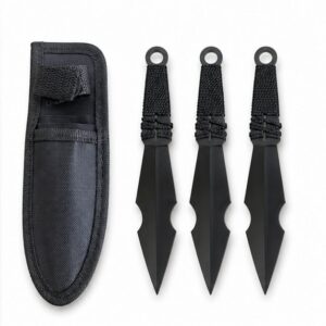 Set di coltelli da lancio da allenamento YF069 – 3 pezzi, Nero