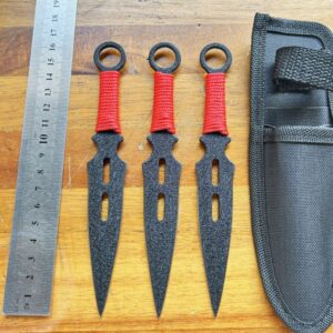 Set di coltelli da lancio da allenamento YF200 – 3 pezzi, Nero