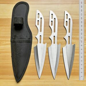 Set di coltelli da lancio da allenamento YF139 – 3 pezzi, Satinato